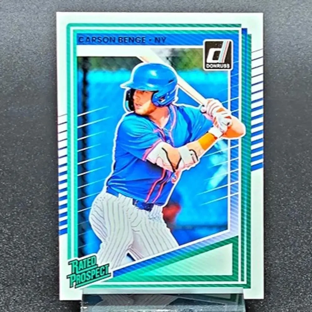 Carson Benge Red 067/299 Prizm Rated Prospect RC New York Mets Top Prospect - Picture 7 of 8